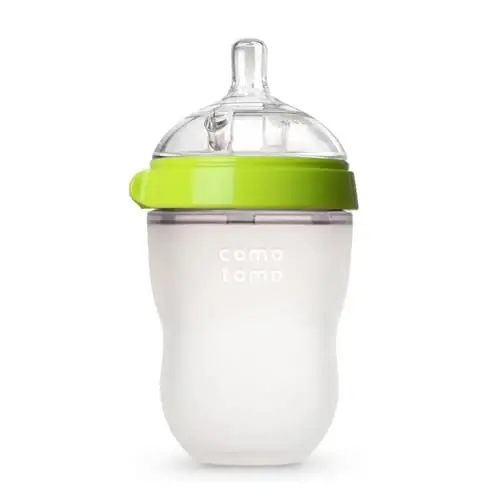Comotomo Baby Bottle Single Pack, Green, 8oz - 1