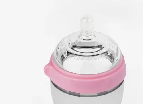 Comotomo Baby Bottle Single Pack, Pink, 8oz - 3