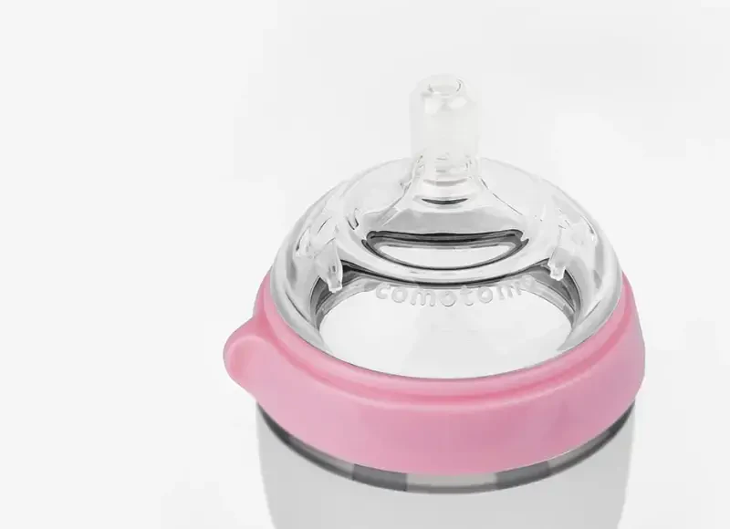Comotomo Baby Bottle Single Pack, Pink, 8oz - 3