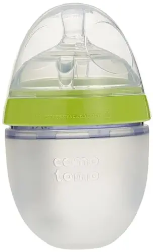 Comotomo Baby Bottle Single Pack, Green, 5oz - 2