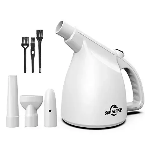 Compressed Air 3.0 - Multi-Use Electric Air Duster for Cleaning Dust, Hairs, Crumbs, Scraps for Laptop, Computer, Replaces Compressed Air Cans & Canned Air (Pure White) - SIN SHINE
