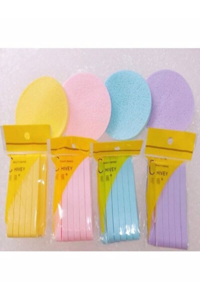 Compressed Makeup Cleansing Sponge 12 Pieces - 1