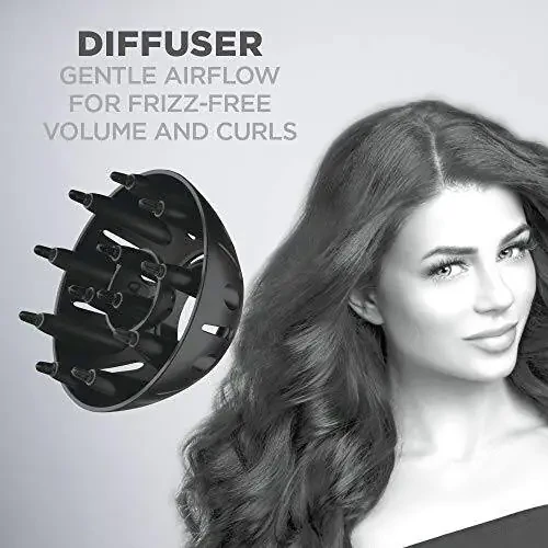 Conair 1875 Watt Turbo Hair Dryer, Blue/Black - 4