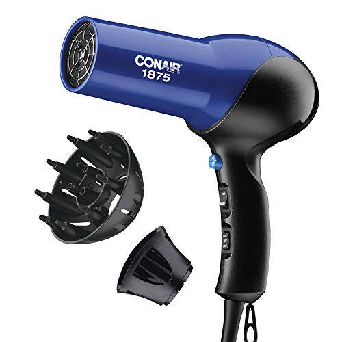 Conair 1875 Watt Turbo Hair Dryer, Blue/Black - 1