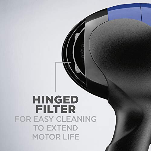 Conair 1875 Watt Turbo Hair Dryer, Blue/Black - 6