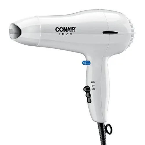 Conair 247W White Compact Hair Dryer - 1875W - 2