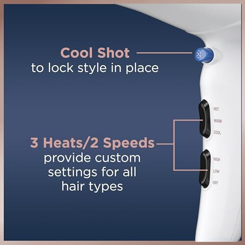 Conair Double Ceramic Hair Dryer with Diffuser | Blow Dryer with Ionic Conditioning | Includes Diffuser and Concentrator | ModazoneExclusive - 5