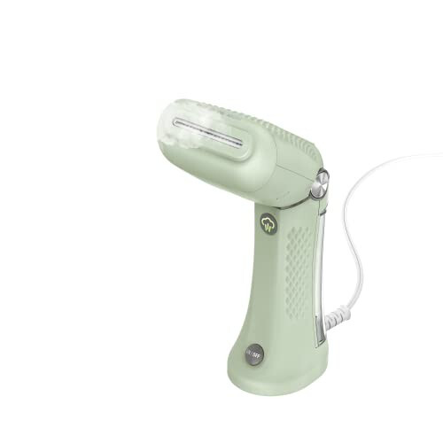 Conair Handheld Garment Steamer for Clothes - Power Steam: Small Size, Big Power - Great for Home, Office, or Travel with Dual Voltage for Worldwide Use, Mint Green - 1