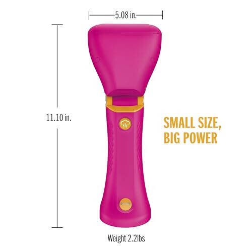 Conair Handheld Garment Steamer for Clothes - Power Steam: Small Size, Big Power - Great for Home, Office, or Travel with Dual Voltage for Worldwide Use, Pink - 6