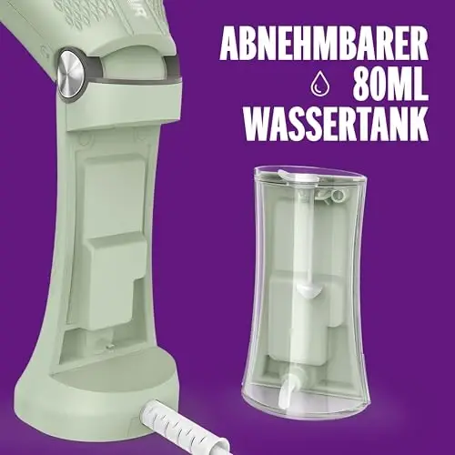 Conair Handheld Garment Steamer for Clothes - Power Steam: Small Size,Big Power - Great for Home,Office,or Travel with Dual Voltage-for Worldwide Use,Mint Green,(Pack of 2) - 4