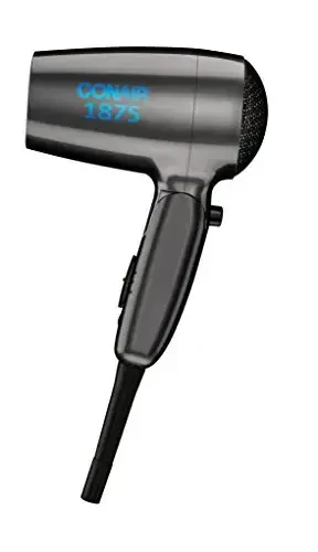 Conair Travel Hair Dryer with Dual Voltage, 1875W Compact Hair Dryer with Folding Handle, Travel Blow Dryer - Modazone