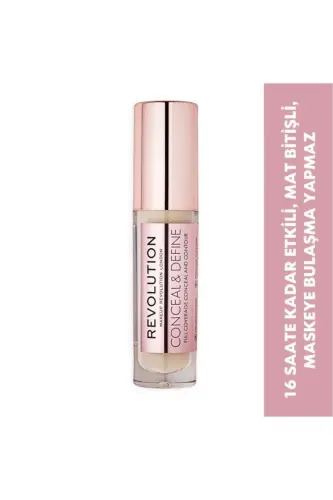 Conceal Define 16 Hour Long-Lasting Matte Finish Concealer No: C4 - 3