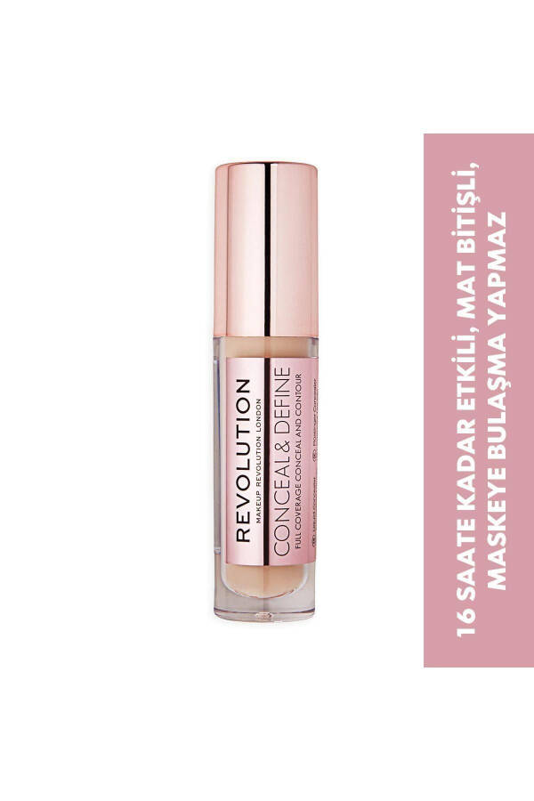 Conceal Define Matte Finish 16 Hour Long-Lasting C8 Concealer - 3