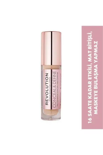 Conceal Define Matte Finish 16 Hour Long-Lasting C8 Concealer - 3