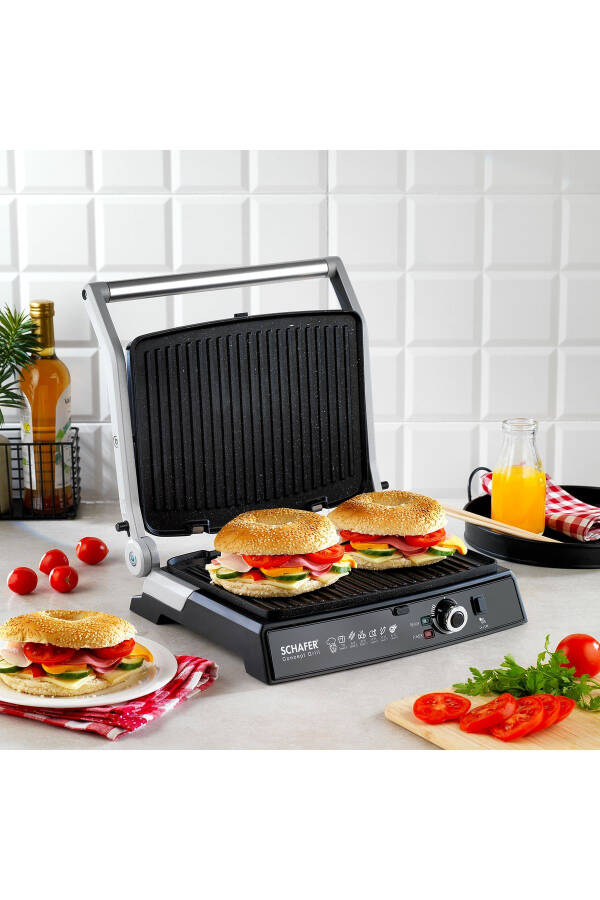 Concept Grill Elektrikli Grill va Toaster, Qora - 1