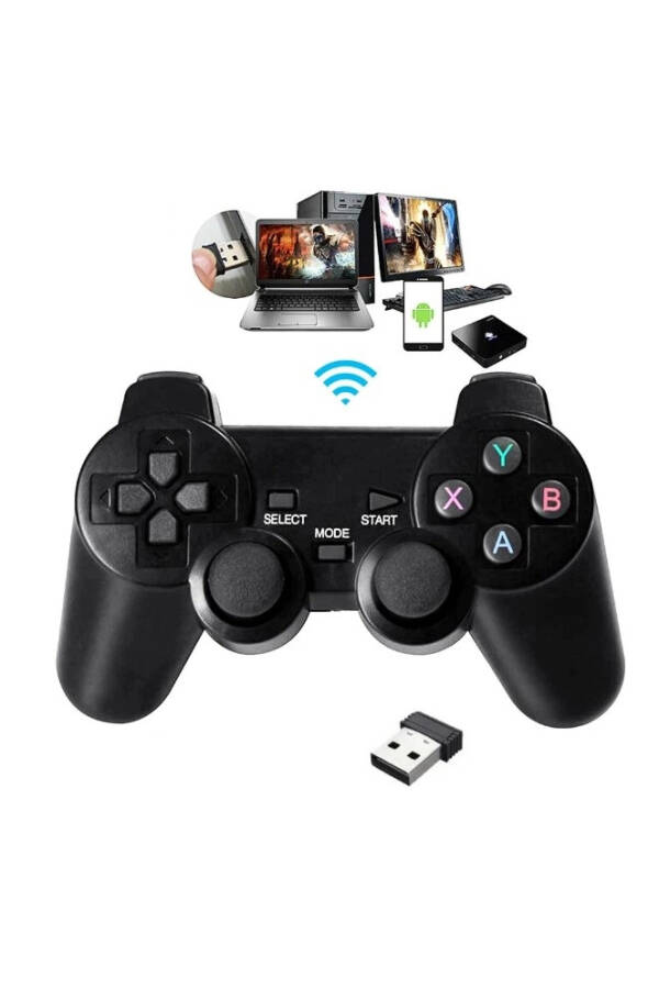 Concord 6IN1 2.4G Wi-Fi wireless Android TV/PC compatible vibrating USB joystick gamepad. - 6