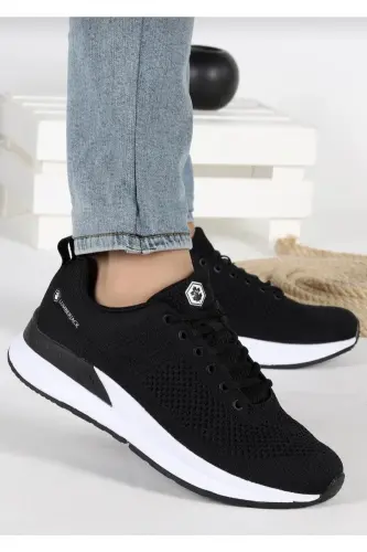 Connect 3fx Orthopedic Memory Foam Summer Unisex Sports Running Shoe - BLACK/WHITE BLACK/WHITE 