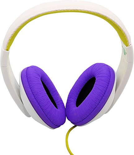 Connectland Over Ear 3.5mm Wired Headphone, Microphone Lightweight Adjustable Headband For Kids,Teens,Adults. iPhone iPad Tablet, Yellow CL-AUD63033 - SYBA (1)