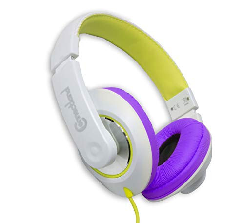 Connectland Over Ear 3.5mm Wired Headphone, Microphone Lightweight Adjustable Headband For Kids,Teens,Adults. iPhone iPad Tablet, Yellow CL-AUD63033 - 3