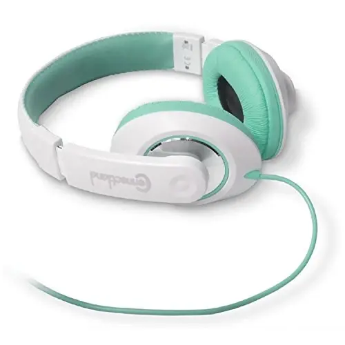 Connectland Stereo Wired Headphone & Microphone Lightweight 40mm Speaker Music Gaming Stylish Teal CL-AUD63035 - SYBA