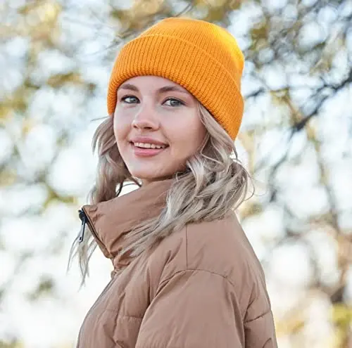 Connectyle Classic Double Layer Knit Beanie Hat Warm Thick Acrylic Winter Hats Daily Cuffed Beanies Watch Hat for Men Women - 3