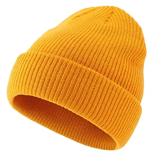 Connectyle Classic Double Layer Knit Beanie Hat Warm Thick Acrylic Winter Hats Daily Cuffed Beanies Watch Hat for Men Women - 4