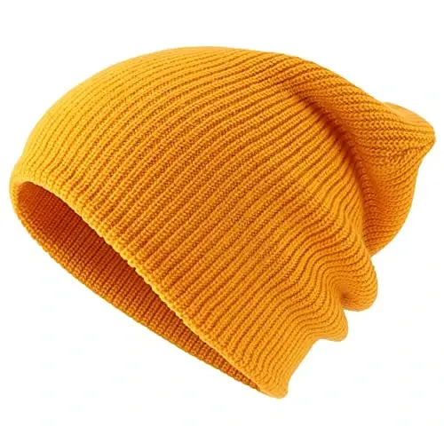 Connectyle Classic Double Layer Knit Beanie Hat Warm Thick Acrylic Winter Hats Daily Cuffed Beanies Watch Hat for Men Women - 5
