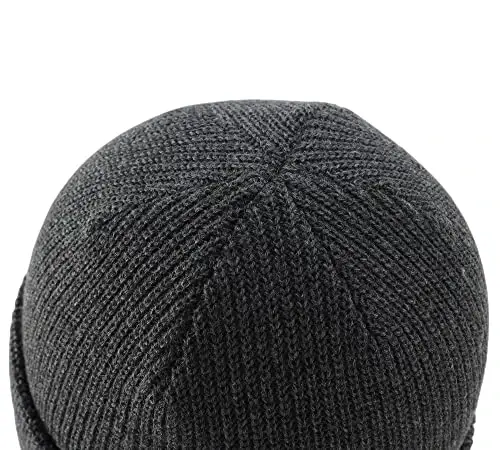 Connectyle Classic Double Layer Knit Beanie Hat Warm Thick Acrylic Winter Hats Daily Cuffed Beanies Watch Hat for Men Women - 4