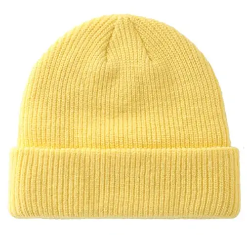 Connectyle Classic Double Layer Knit Beanie Hat Warm Thick Acrylic Winter Hats Daily Cuffed Beanies Watch Hat for Men Women - CONNECTYLE