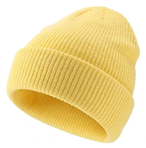 Connectyle Classic Double Layer Knit Beanie Hat Warm Thick Acrylic Winter Hats Daily Cuffed Beanies Watch Hat for Men Women - 2