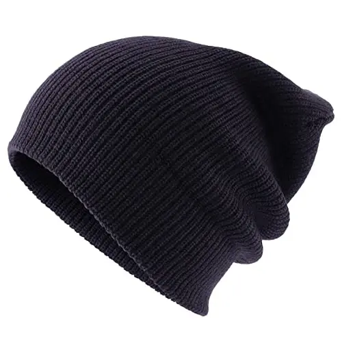 Connectyle Classic Double Layer Knit Beanie Hat Warm Thick Acrylic Winter Hats Daily Cuffed Beanies Watch Hat for Men Women - 3