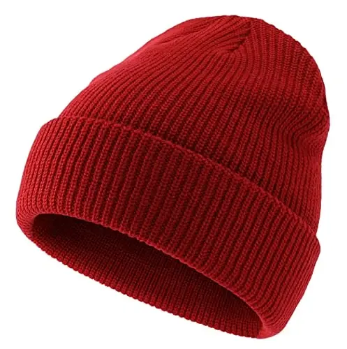 Connectyle Classic Double Layer Knit Beanie Hat Warm Thick Acrylic Winter Hats Daily Cuffed Beanies Watch Hat for Men Women - 2