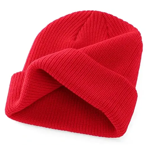 Connectyle Classic Double Layer Knit Beanie Hat Warm Thick Acrylic Winter Hats Daily Cuffed Beanies Watch Hat for Men Women - 6