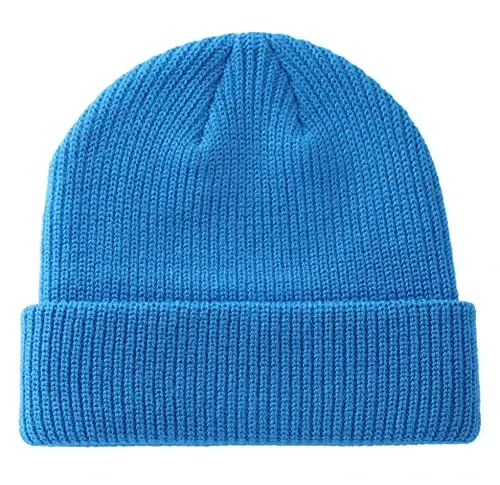 Connectyle Classic Double Layer Knit Beanie Hat Warm Thick Acrylic Winter Hats Daily Cuffed Beanies Watch Hat for Men Women 