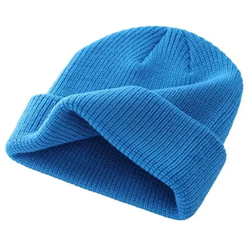 Connectyle Classic Double Layer Knit Beanie Hat Warm Thick Acrylic Winter Hats Daily Cuffed Beanies Watch Hat for Men Women - 5