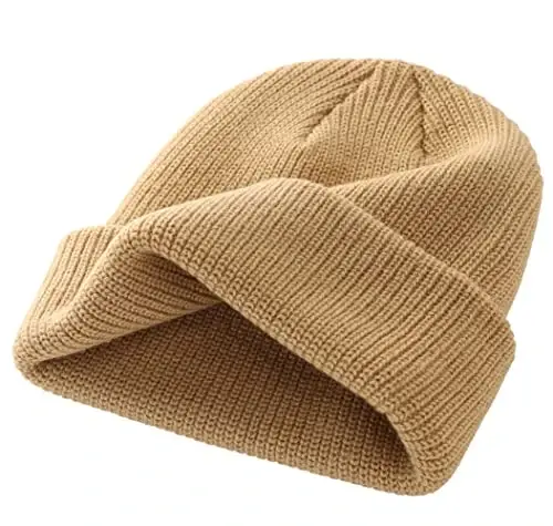 Connectyle Classic Double Layer Knit Beanie Hat Warm Thick Acrylic Winter Hats Daily Cuffed Beanies Watch Hat for Men Women - 5