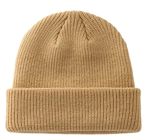 Connectyle Classic Double Layer Knit Beanie Hat Warm Thick Acrylic Winter Hats Daily Cuffed Beanies Watch Hat for Men Women - 1