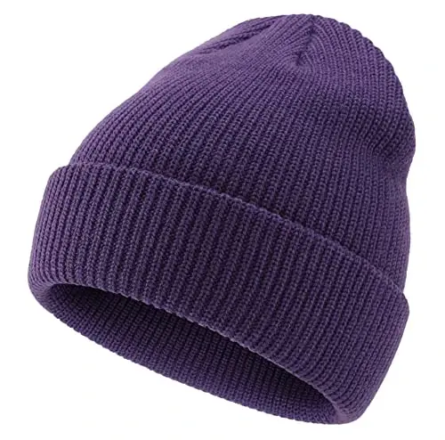 Connectyle Classic Double Layer Knit Beanie Hat Warm Thick Acrylic Winter Hats Daily Cuffed Beanies Watch Hat for Men Women - 2
