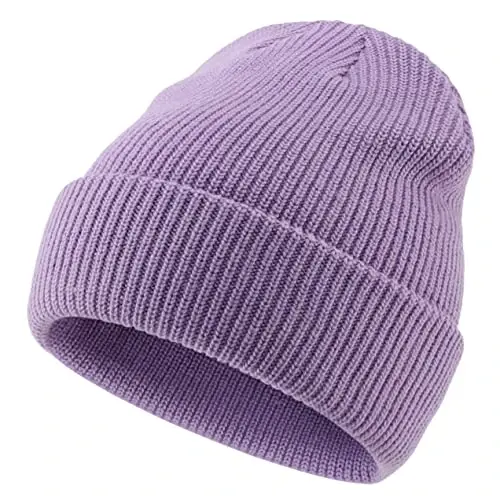 Connectyle Classic Double Layer Knit Beanie Hat Warm Thick Acrylic Winter Hats Daily Cuffed Beanies Watch Hat for Men Women - CONNECTYLE (1)