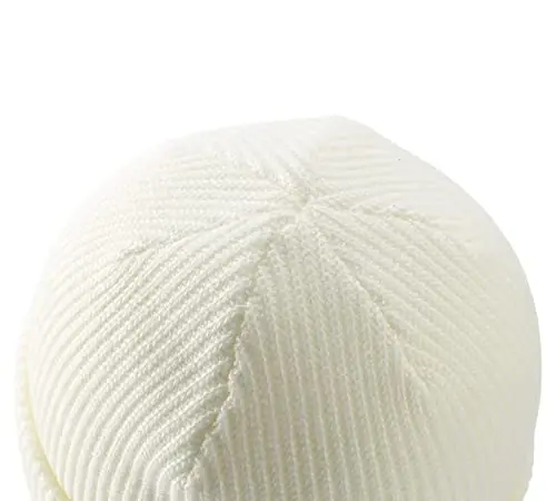 Connectyle Classic Ikki qavatli Trikotaj Beanie Shlyapa Issiq Qalin Akril Qishki Shlyapalar Kundalik Mansetli Beanie Erkaklar Ayollar uchun Qo'lqop Shlyapa - 4