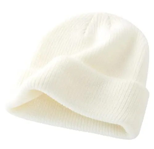 Connectyle Classic Ikki qavatli Trikotaj Beanie Shlyapa Issiq Qalin Akril Qishki Shlyapalar Kundalik Mansetli Beanie Erkaklar Ayollar uchun Qo'lqop Shlyapa - 5