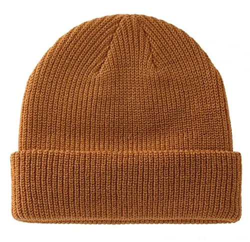 Connectyle Classic Ikki Qavatli Trikotaj Shlyapa Issiq Qalin Akril Qishki Shlyapalar Kundalik Manjetli Beanies Erkaklar Ayollar uchun Soat Shlyapa - 1