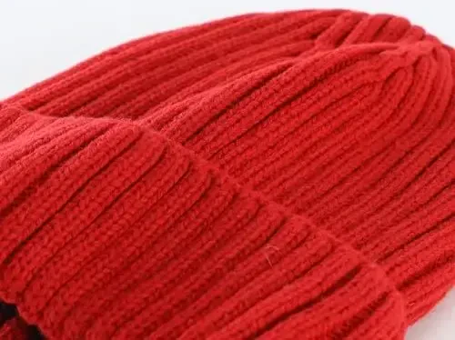 Connectyle erkaklar ayollar uchun Fleece astarli manjetli Beanie shlyapa Triko qishki jun Beanie bosh suyagi qopqog'i Issiq kuzatuv shlyapa - 3