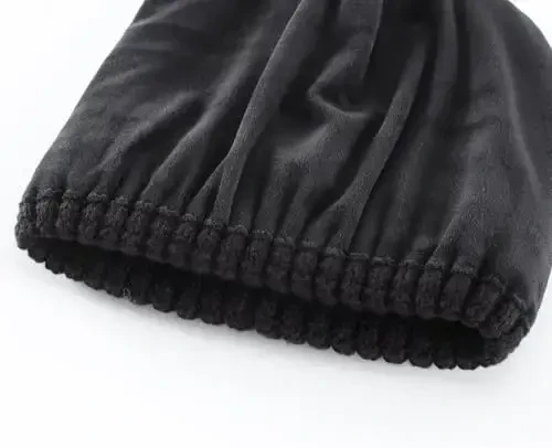 Connectyle erkaklar ayollar uchun Fleece bilan qoplangan Beanie shlyapa Qishki jun Beanie to'qilgan bosh suyagi iliq soat shlyapa - 5