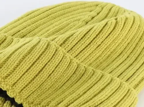 Connectyle erkaklar ayollar uchun Fleece Lining Cuffed Beanie Shapka Triko Qishki Junli Beanie Bosh suyagi Qopqoq Iliq Kuzatuv Shapka - 3