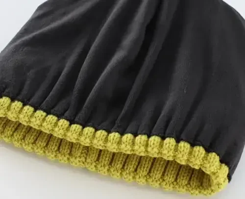 Connectyle erkaklar ayollar uchun Fleece Lining Cuffed Beanie Shapka Triko Qishki Junli Beanie Bosh suyagi Qopqoq Iliq Kuzatuv Shapka - 4