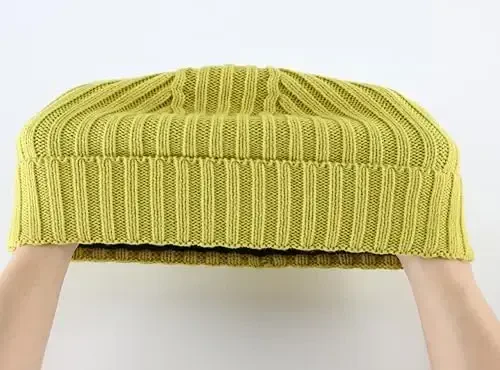 Connectyle erkaklar ayollar uchun Fleece Lining Cuffed Beanie Shapka Triko Qishki Junli Beanie Bosh suyagi Qopqoq Iliq Kuzatuv Shapka - 6