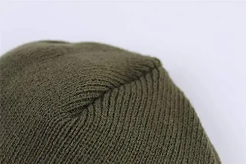 Connectyle erkaklar trikotaj qishki shapka, quloqchinli, junli astarli, issiq trikotaj bosh suyagi shapkasi, beanie, kuzatuv shapka - 3