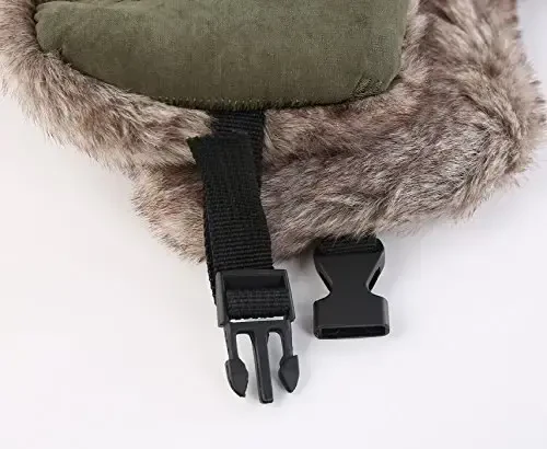 Connectyle Men's Trooper Trapper Hat Warm Winter Hats with Removable Face Mask Earflaps Faux Fur Hunting Outdoor Hat - 5