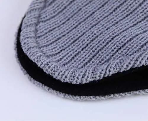 Connectyle Men's Knit Winter Hat with Ear Flaps Fleece Lined Beanie Warm Knitted Skull Cap Beanies Watch Hat - 5